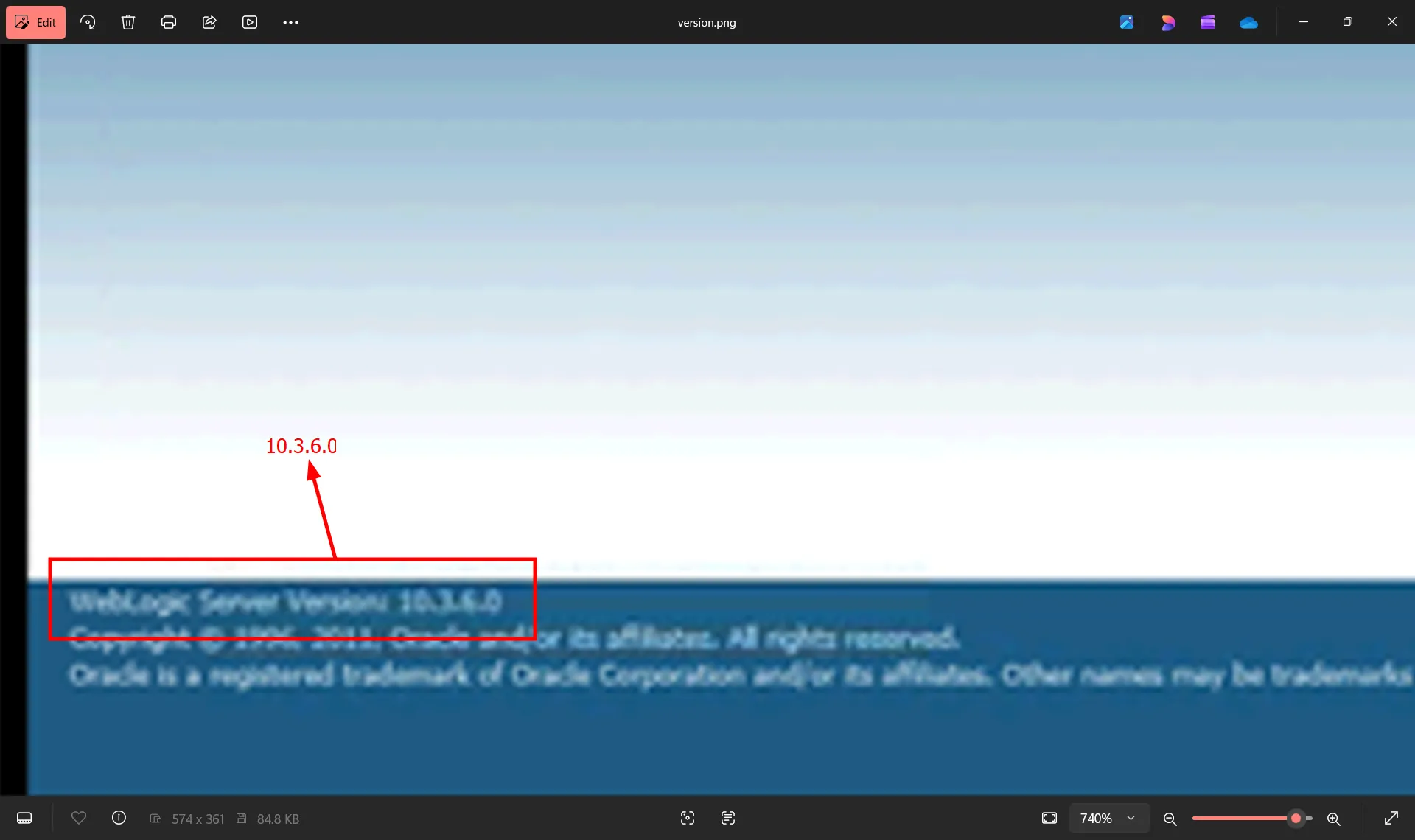 Oracle WebLogic version 10.3.6.0